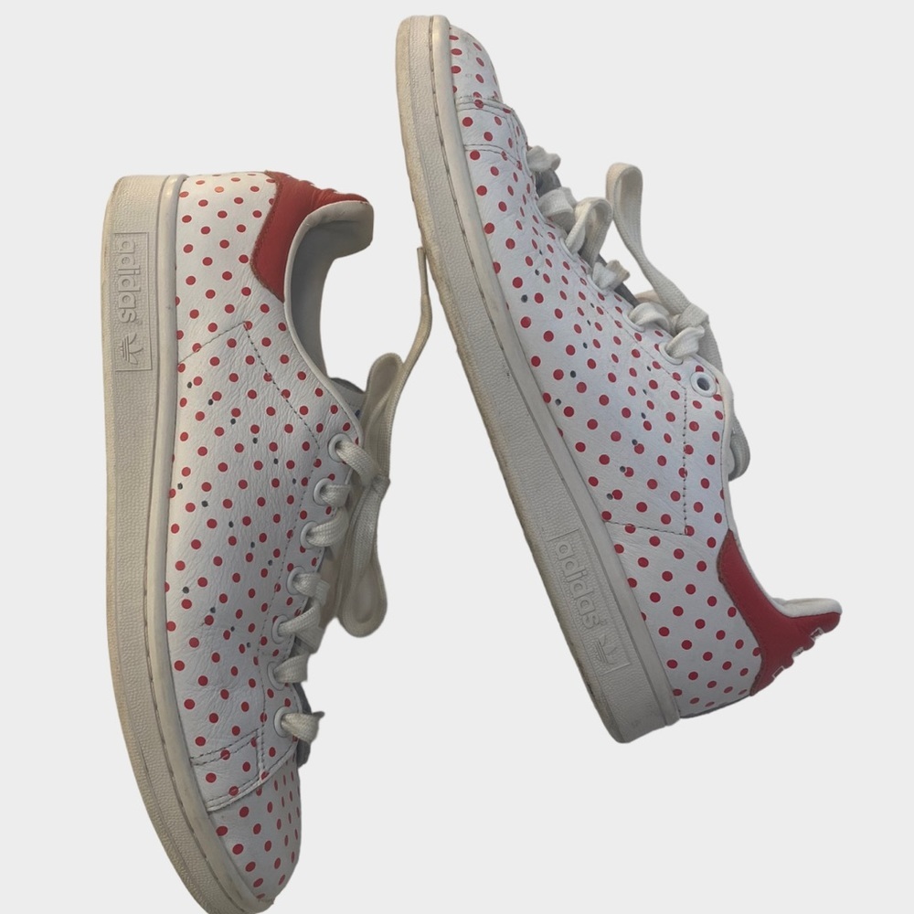 Adidas Stan Smith Leather Polka Dot Sneakers Shoes Pharrell Williams Size 8.5 - Picture 8 of 9